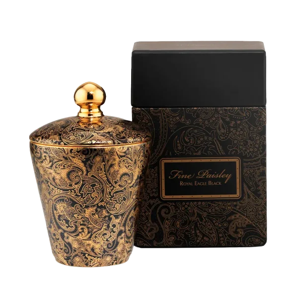 Black Fine Paisley Scented Candle de Stefano Ricci